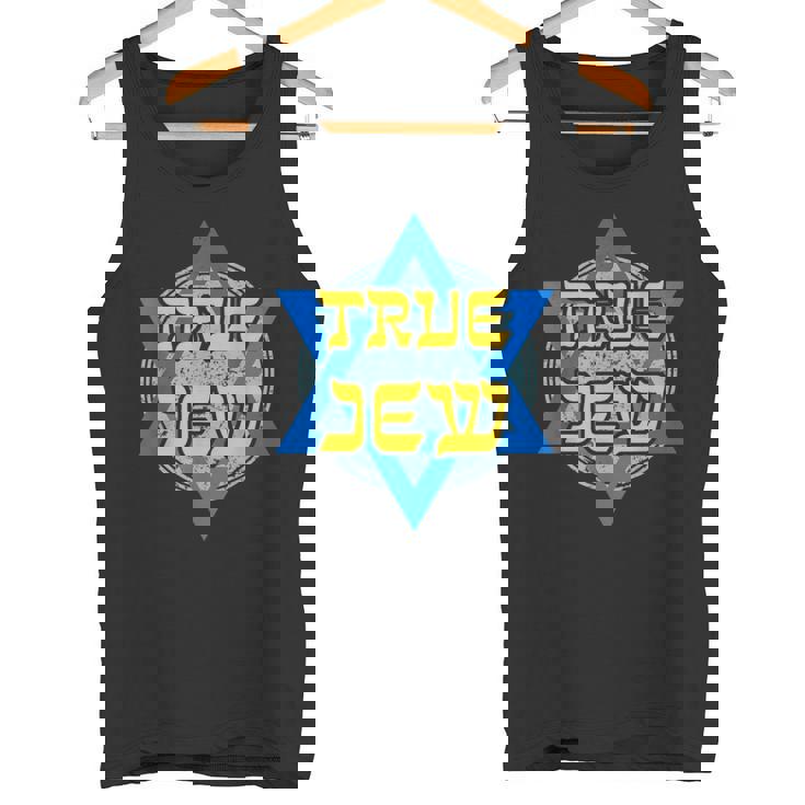 True Jew Camicia Ebreo Israelite David Star Retro Ebraico Canotta