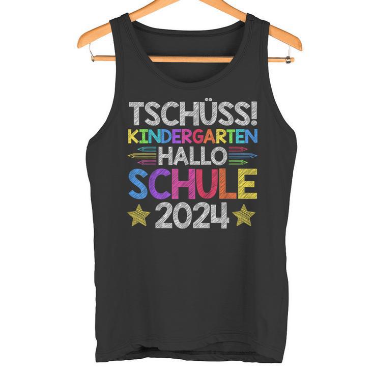 Tschüss Kindergarten Hello School 2024 Graduate Tank Top