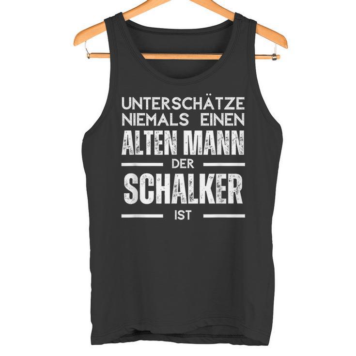 Unterschätze Niemals Einen Alten Mann Schalker Tank Top