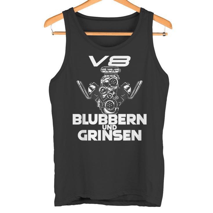 V8 Blubbern Und Grinsen Hubraum Tank Top