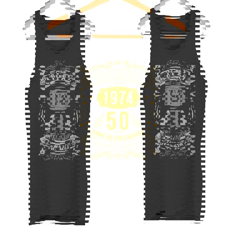 Vintage 1974 Originale 1974 Uomo Donna Anni 50 Compleanno Canotta
