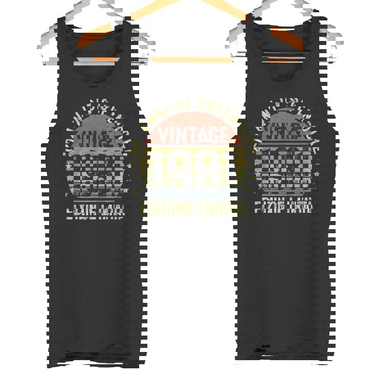 Vintage 1981 Annata 1981 40 Anni Compleanno Uomo Regalo Canotta