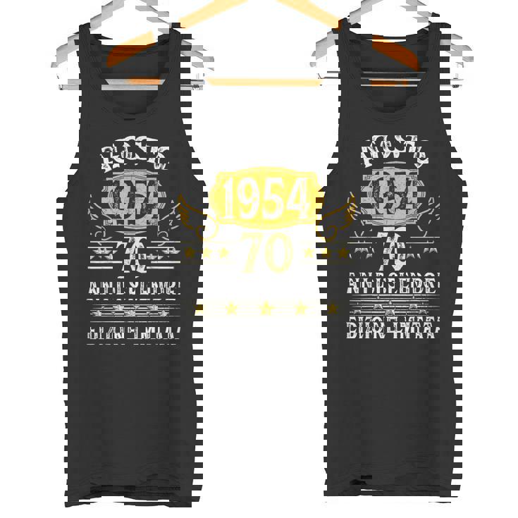 Vintage Agosto 1954 Uomo Donna Regalo Anni 70 Compleanno Canotta