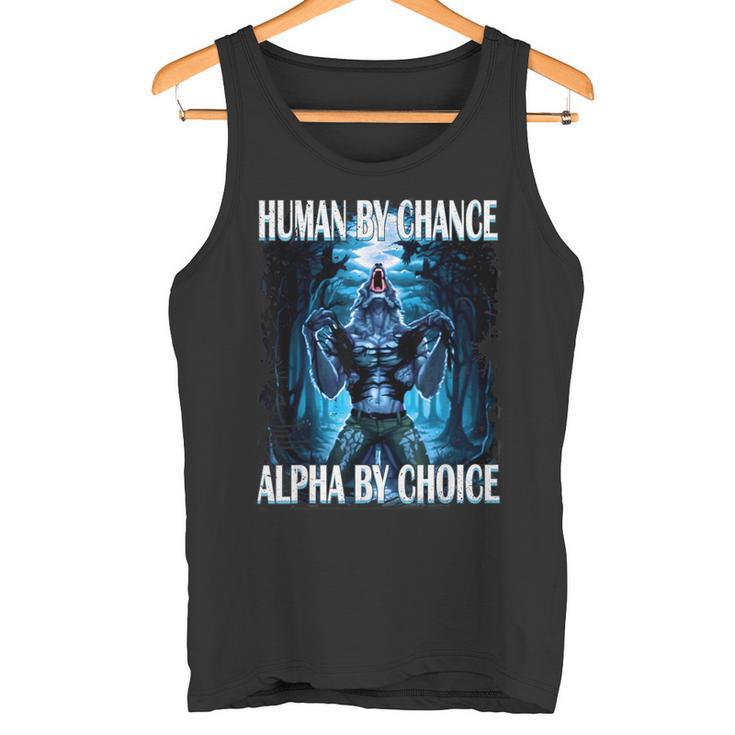 Wolf Meme Werewolf Ripping Meme Tank Top