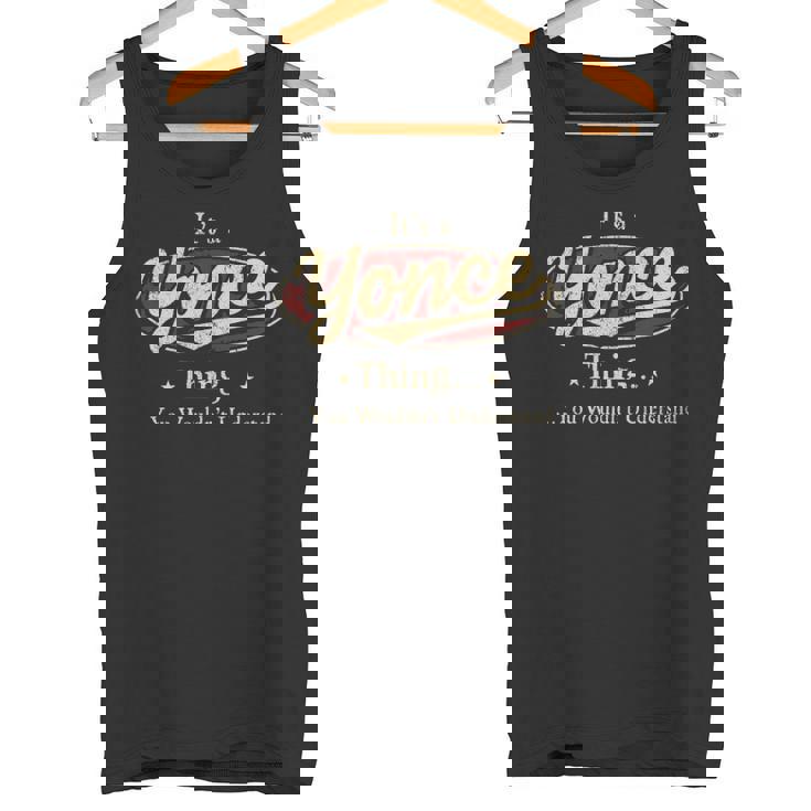 Yonce Personalized Name  Name Print S With Name Yonce Tank Top