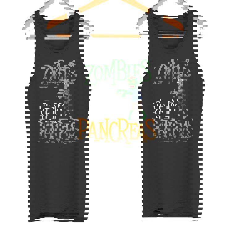 Zombies Comió Mi Páncreas T1d Diabetic Diabetes Conciencia Camiseta sin mangas
