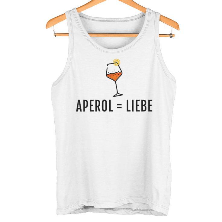 Aperol Spritz Gleich Liebe Fun Gray Tank Top