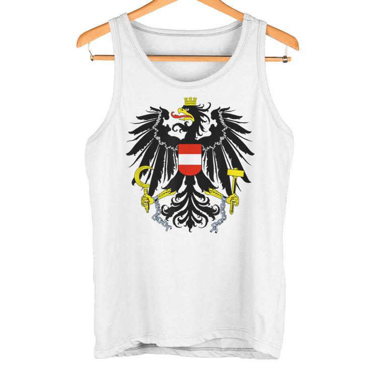 Austria Federal Eagle Red Red Eagle Retro Tank Top