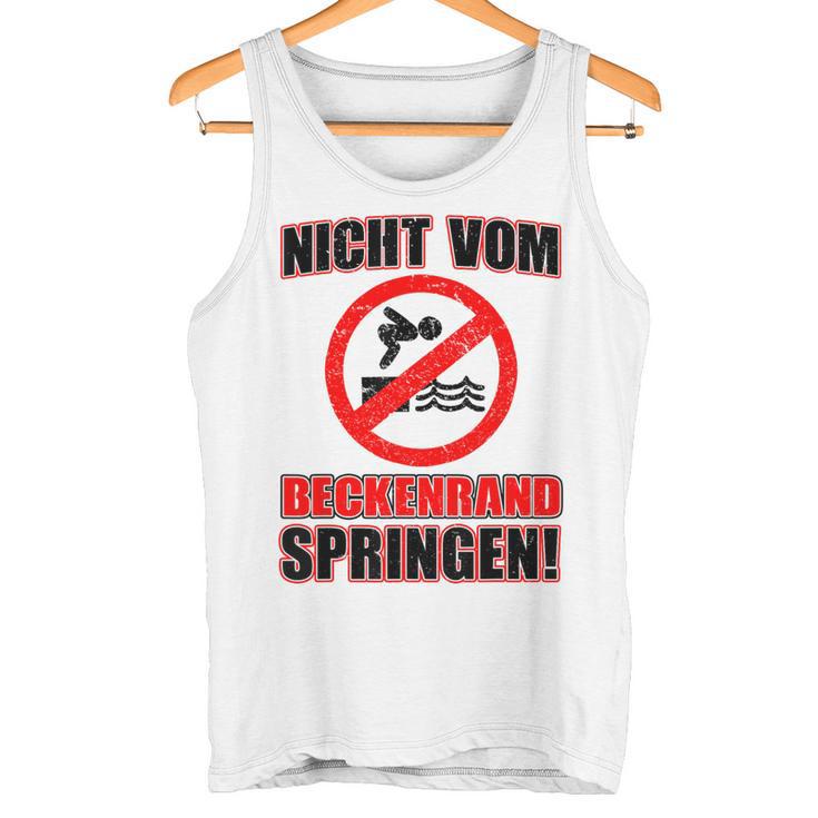 Bademeister Dlrg Nichtom Beckenrand Jumping S Tank Top