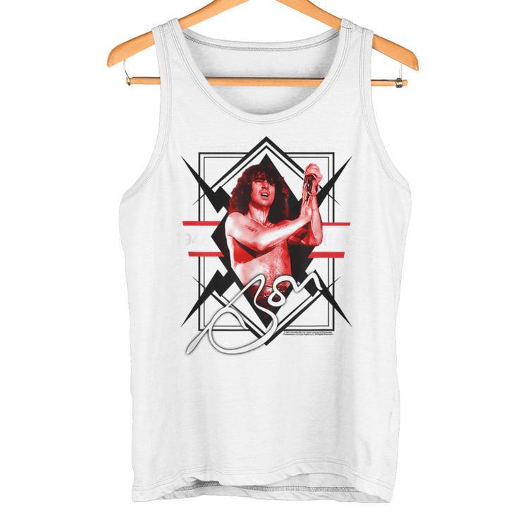 Bon Scott Lightning Singer Tank Top