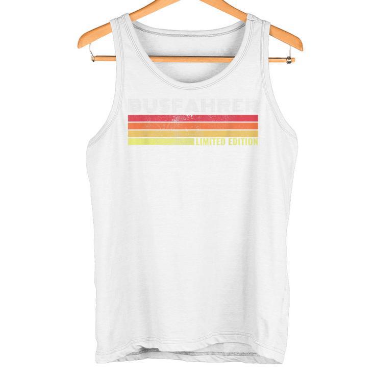 Bus Driver Retro Line Bus Driver Blue S Tank Top