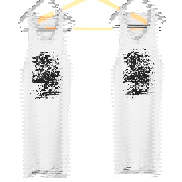 Chasseur Sanglier Motiv Chasse Chasseur Sanglier Débardeur e