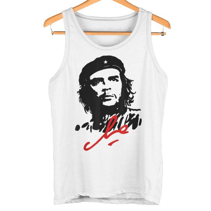 Che Guevara Cuba Rebel Signature Guerilla Icon Revolution Tank Top