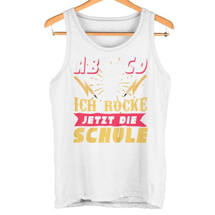 Children's Abcd Ich Rocke Jetzt Die Schule Rock Tank Top