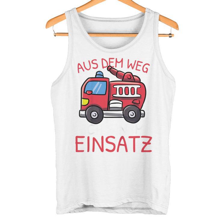 Children's Aus Dem Weg Bin Im Einatz Fire Engine Boys' Tank Top