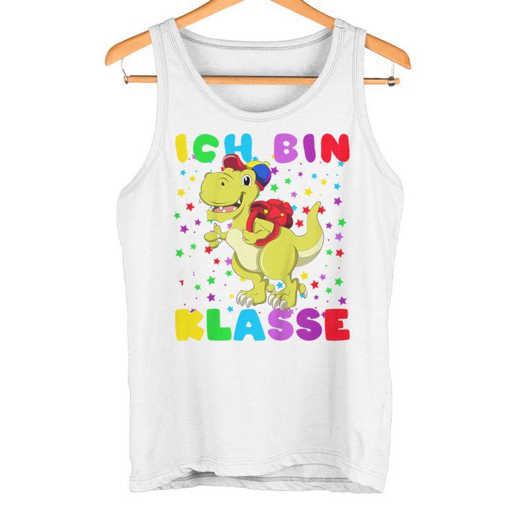 Children's Ich Bin 1 Class Dino Mit Schulsack Tank Top