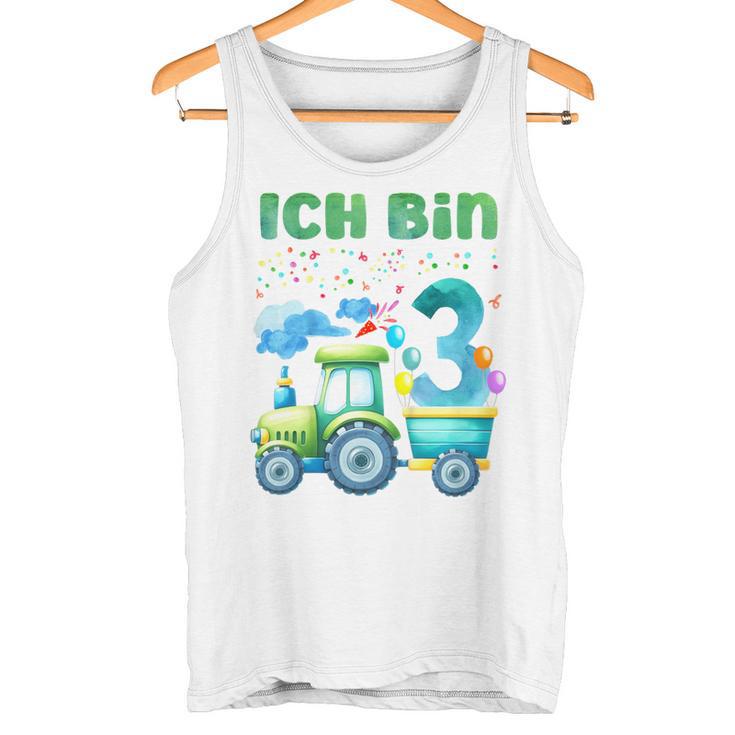 Children's Ich Bin 3 Jahre Alt Tractor Tank Top