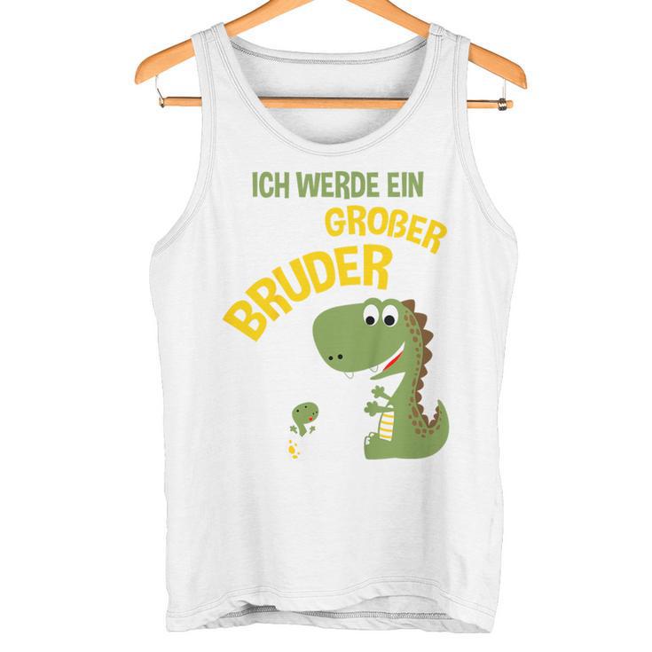 Children's Ich Werde Ein Großer Bruder Dinosaur German Tank Top