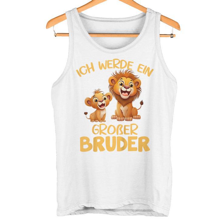 Children's Ich Werde Ein Großer Bruder Löwe Tank Top