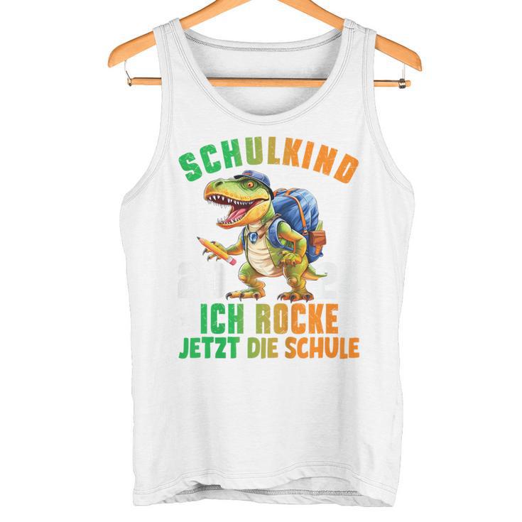 Children's Schulkind 2024 Cool Dino Ich Rocke Jetzt Die Schule Boys' Tank Top