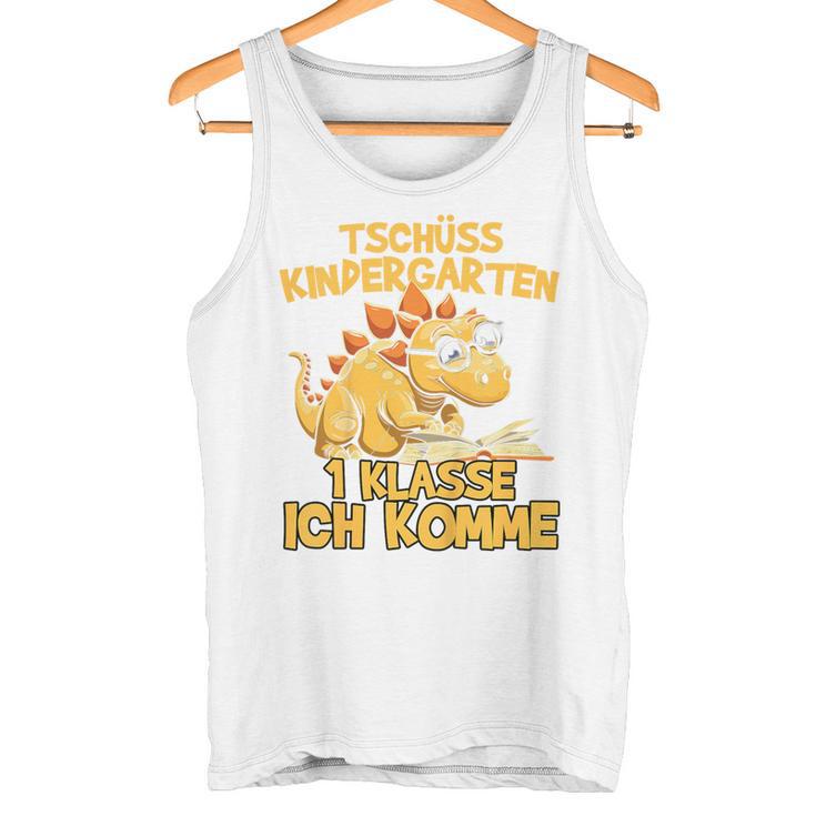 Children's Tschüss Kindergarten 1 Klasse Dino Dinosaur Tank Top