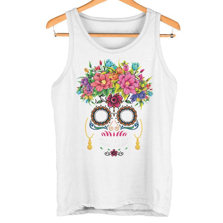 Dia De Los Muertos Costume Replacement Fancy Dress Costume Carnival Tank Top