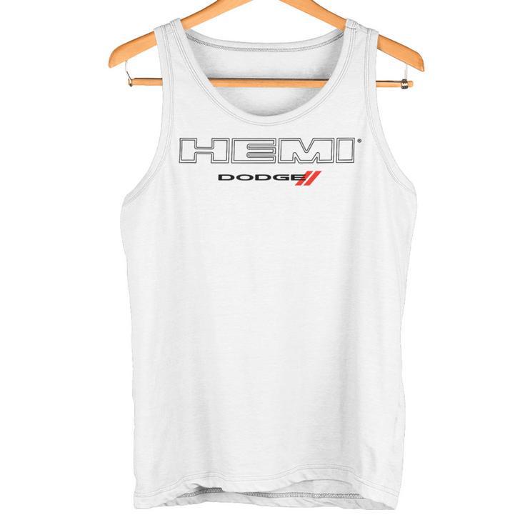 Dodge Hemi Dark Wordmark Logo Tank Top