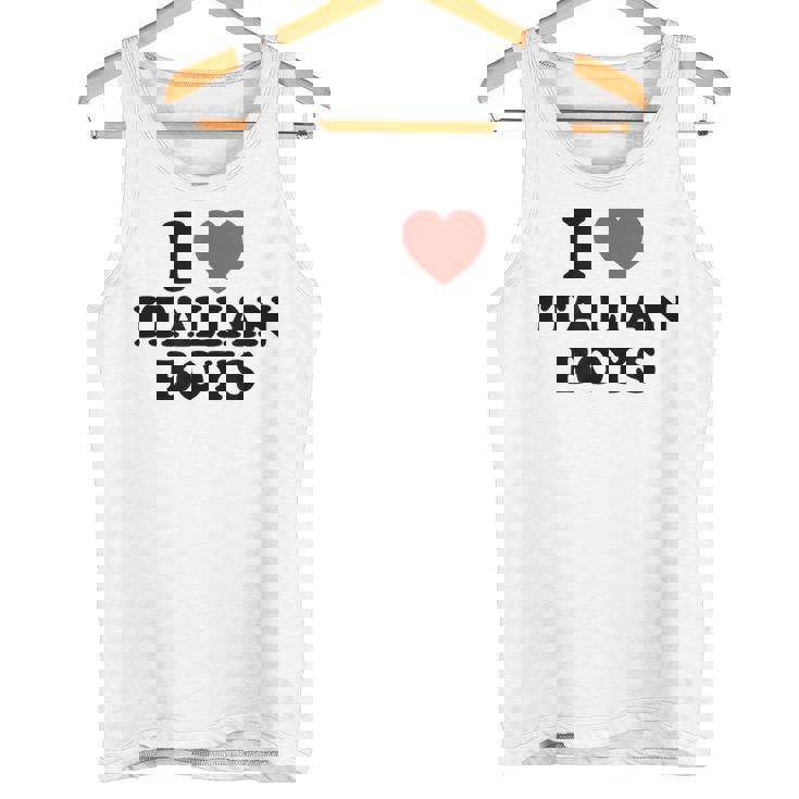 Me Encantan Los Chicos Italianos Los Hombres De Italia Camiseta sin mangas