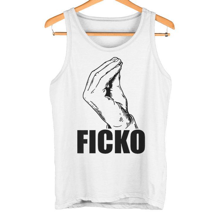 Ficko Hand Sign Fun Italian Tank Top