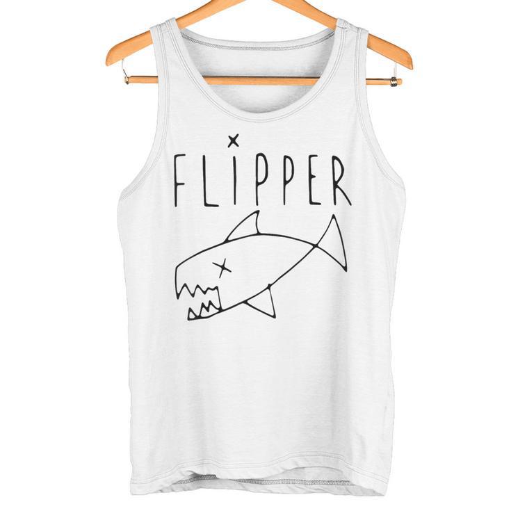 Flipper Punk Rock Grunge Fish Graphic Tank Top