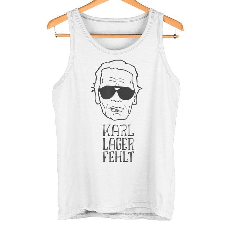 Karl Lager Fehlt Modezar Fashion er Rip Tank Top