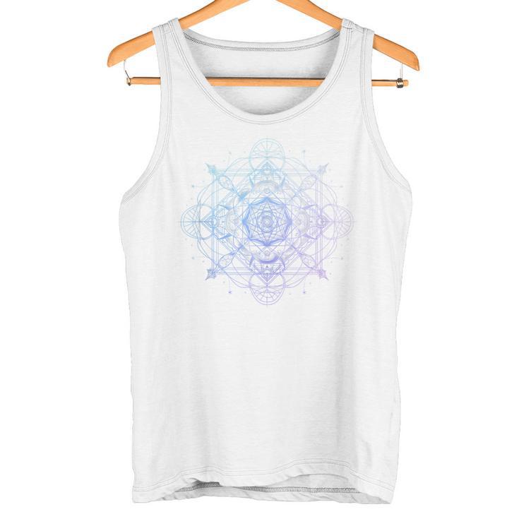 Geometría Sagrada Metatron Cube Yoga Espiritual Sin Mangas Camiseta sin mangas