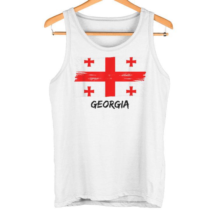 Georgian Flag Georgia Team Fan Jersey Tank Top