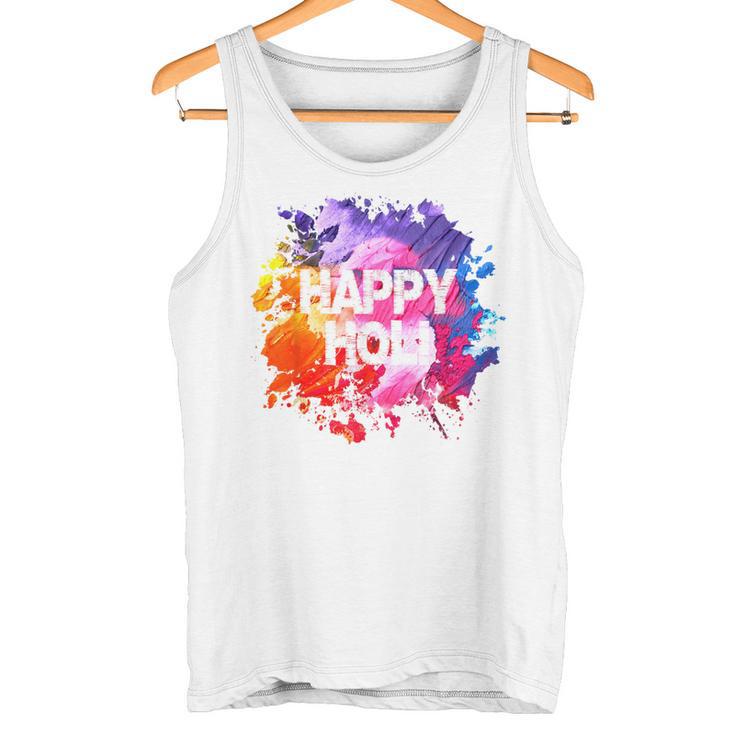 Happy Holi Festival Of Colors Holi Blue Tank Top