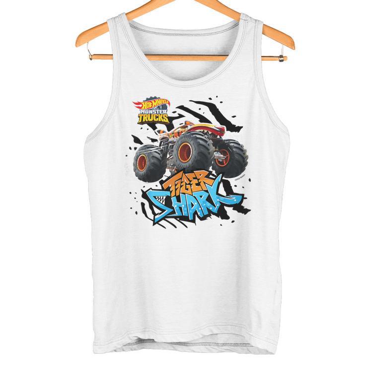 Hot Wheels Tiger Shark Orange Blue Tank Top