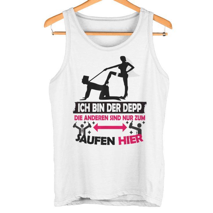 Ich Bin Der Depp Jga Poltern Team Groom Pink Tank Top