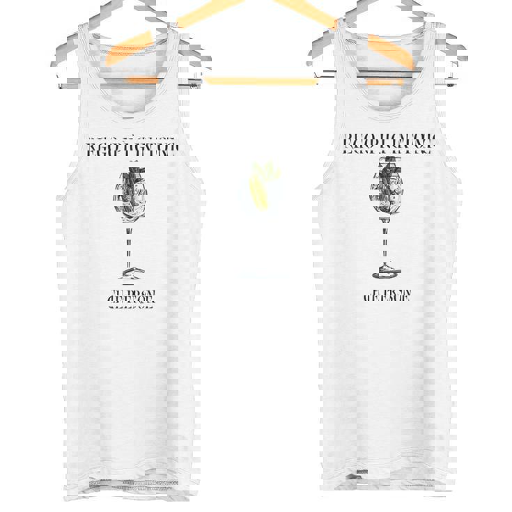 Idea Regalo Reggo Più Gin Tonic Che Persone Canotta