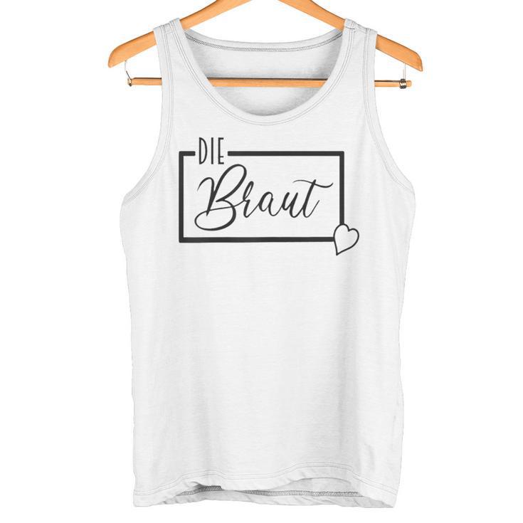 Jga Braut Hochzeit Junggesellenabschied Party Weiss Herz Tank Top