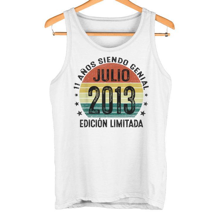 Julio 2013 11 Años Cumpleaños Niño Fabricado En 2013 Camiseta sin mangas