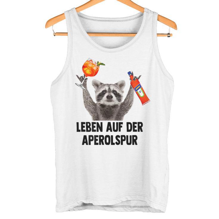 Leben Auf Der Aperolspur Raccoon Meme Racoon Pedro Spritz Tank Top