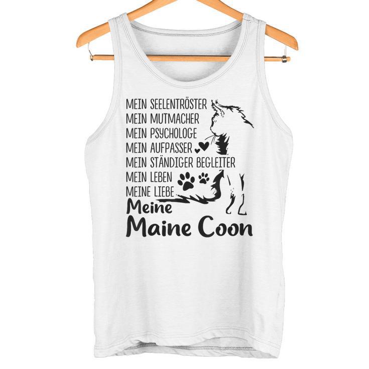 Mein Seelkomöster Meine Maine Coon Cat Lover Kitten Tank Top