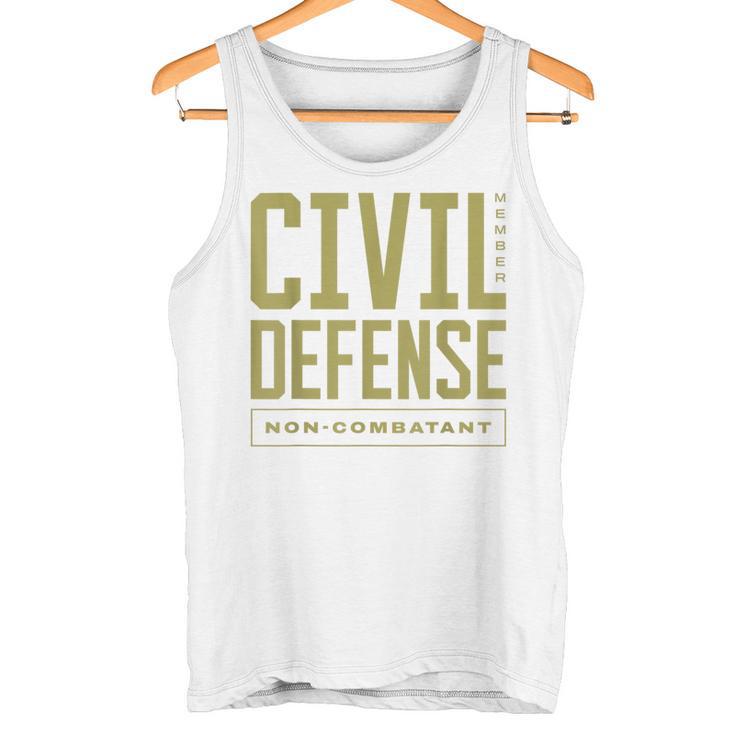 Mitgliedslabel Civil Defense Non Combatant Tank Top