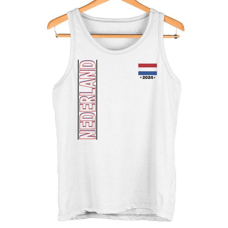 Netherlands Flag Fan Item Nederland Flag Blue Tank Top