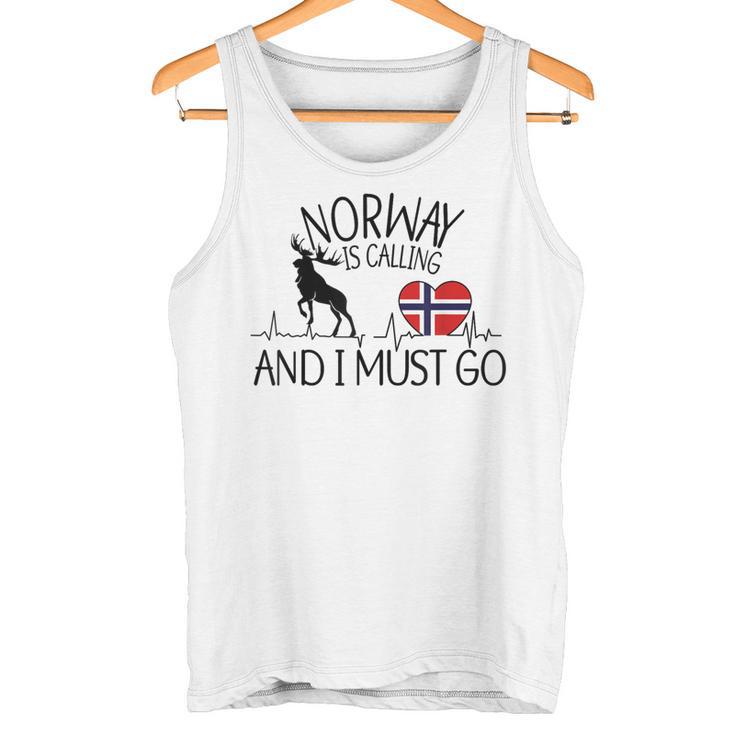 Norwegian Norwegian Ruft Und Ich Muss Los Gray Tank Top