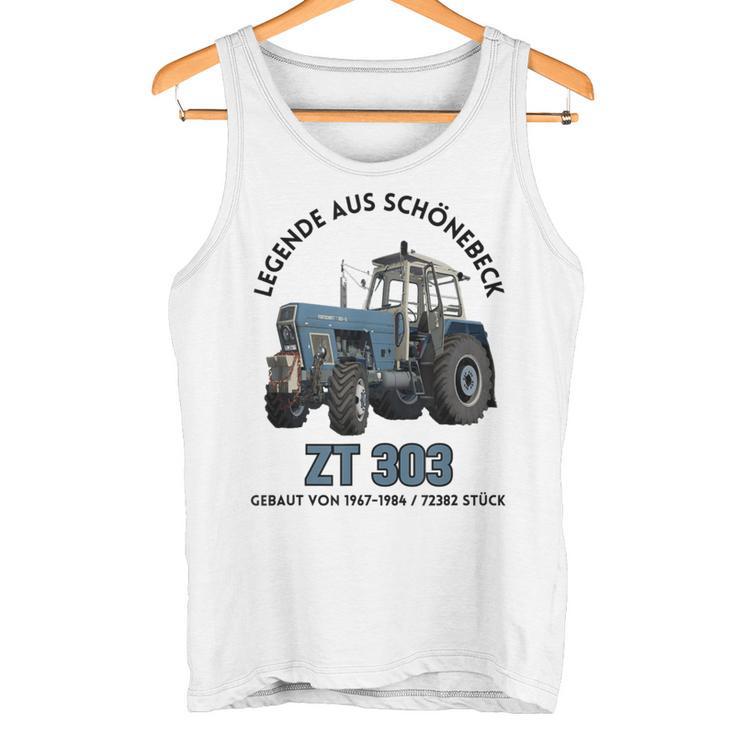 Progress Zt 303 Tractor Legend From Schönebeck Gray Tank Top