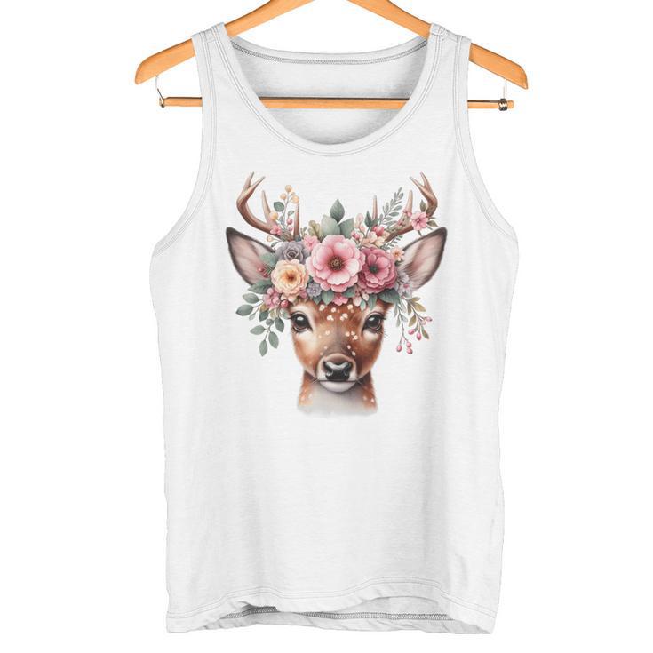 Reh Damen Reh Kostüm Kinder Carnival Reindeer Tank Top