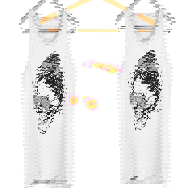 S De Calavera Calavera Manga Larga Camiseta sin mangas