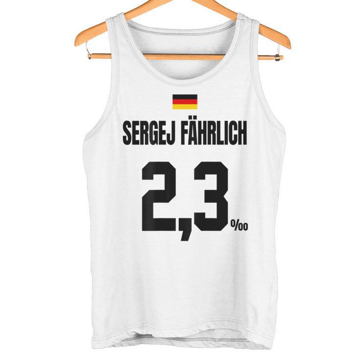 Sergej Fährlich Sauftrikot X Malle Party Trikot Deutschland Tank Top