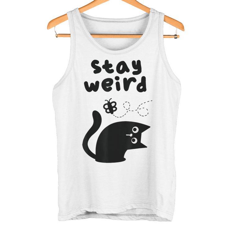 Stay Cat Gray Tank Top