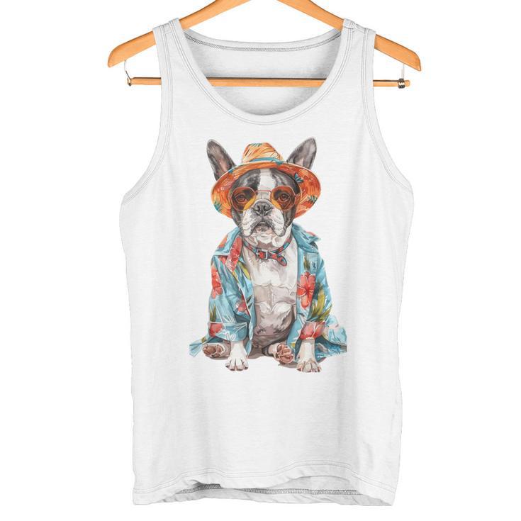 Summer Dog Boston Terrier Tank Top